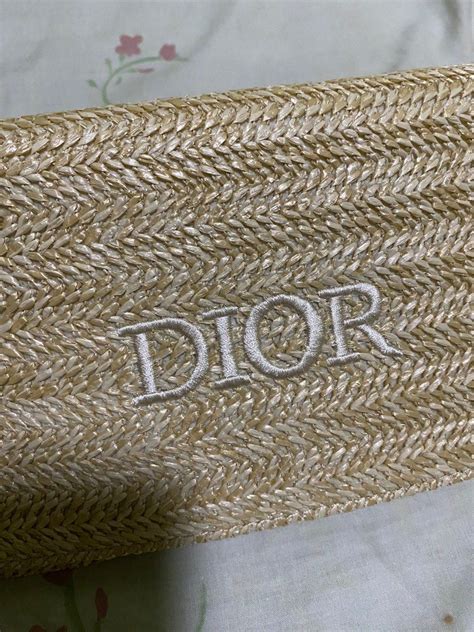 dior wicker pouch|dior pouch gift.